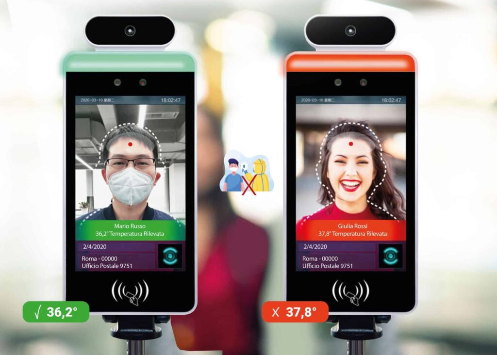 controllo rilevamento Temperatura Corporea termoscan thermoscanner rilevazione temperatura corporea covid