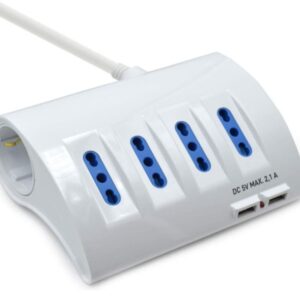 Multipresa da tavolo con uscita USB